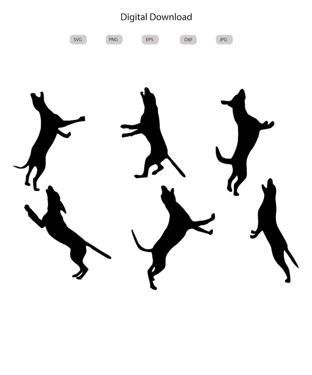 Coonhound Baying Svg - Coonhound Baying Silhouette - Coonhound Baying ...