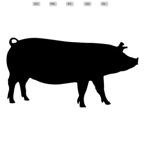 Show Pig Svg - Show Pig Silhouette - Show Pig svg bundle - Show Pig svg design - Show Pig Cut File - Show Pig Clipart - svg-eps-dxf-png-jpg