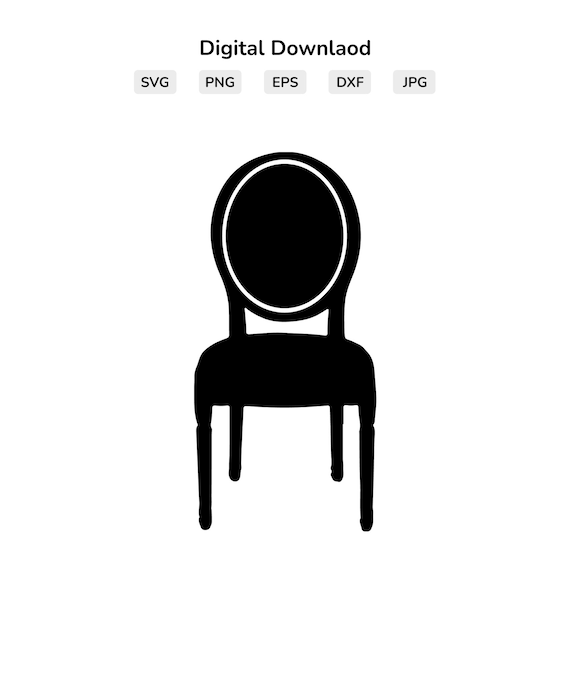 Sedie vintage Svg Sedie vintage Silhouette Sedie vintage Cut - Main Image