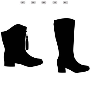 Drill Team Boot Svg - Drill Team Boot Silhouette - Drill Team Boot Cut File - Drill Team Boot Clipart - svg - eps - dxf - png - jpg