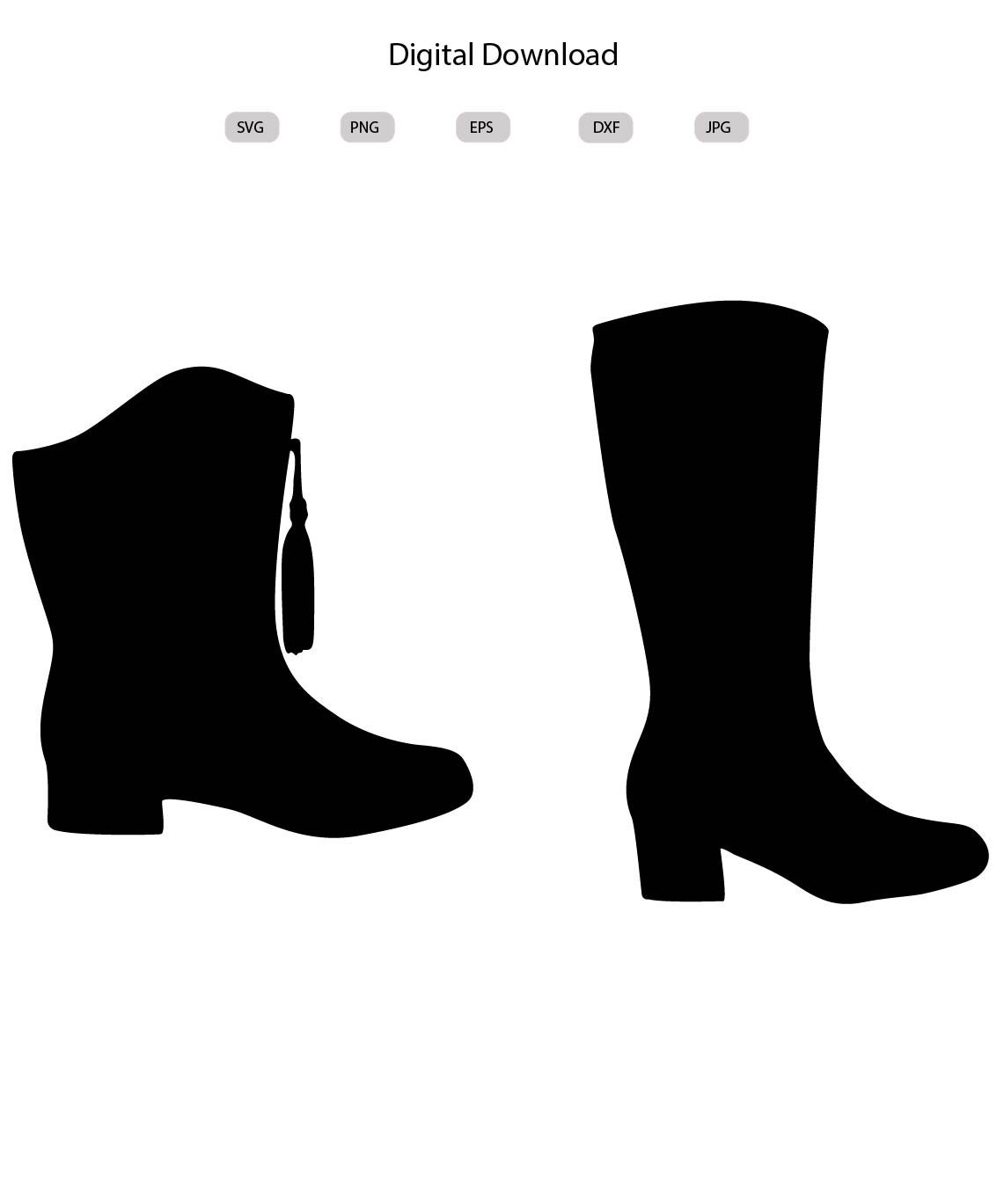 Drill Team Boot Svg Drill Team Boot Silhouette Drill Team Boot Cut File
