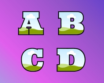 Canva alphabet frames , Editable In Canva , Banner Templates, Mockup Frames, Editable Canva Templates, Print Templates