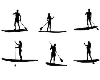 Paddleboard SVG - Paddleboard Silhouette - Paddleboard svg Bundle - Paddleboard Cut File - Paddleboard Clipart - svg - eps - dxf - png - jpg