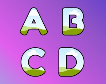 Canva alphabet frames , Editable In Canva , Banner Templates, Mockup Frames, Editable Canva Templates, Print Templates