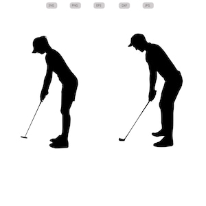 Golfeuse et hommes golfeur Svg-Golfing Svg - Golf Player Svg - Women Golfer svg - Golf Cut Files Golf Clipart - Golf Design Svg-Golf Vector