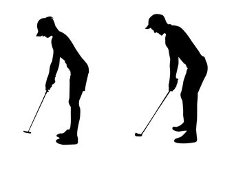 Female Golfer and Men Golfer Svg-Golfing Svg - Golf Player Svg - Women Golfer svg - Golf Cut Files Golf Clipart -Golf Design Svg-Golf Vector