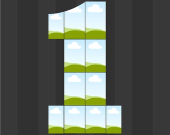 First Birthday photo Collage Canva Frames , Editable In Canva , Banner Templates, Mockup Frames, Editable Canva Templates, Print Templates