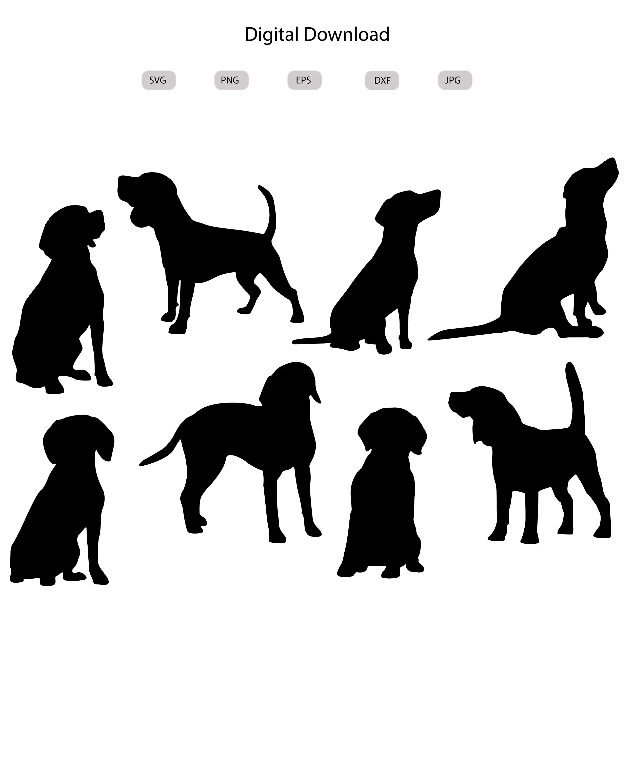 Beagle Svg - Beagle Silhouette - Beagle Svg Bundle -beagle Svg Design ...