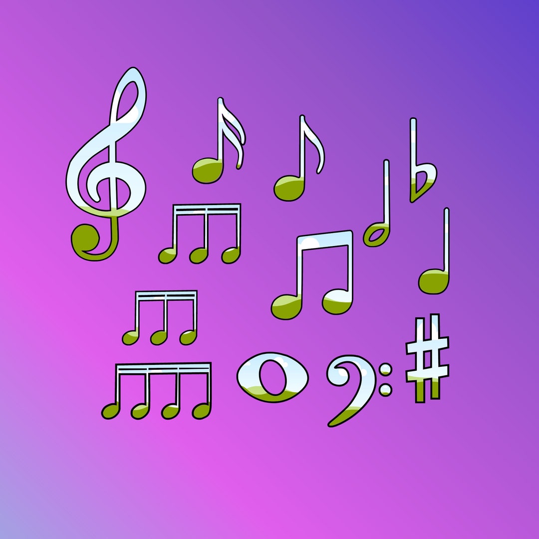 Music Notes Canva Frames , Editable in Canva , Banner Templates, Mockup ...