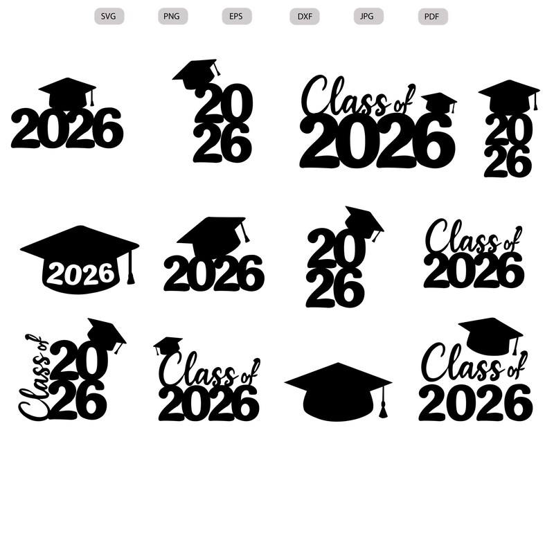 Graduation 2026 Clip Art - Etsy