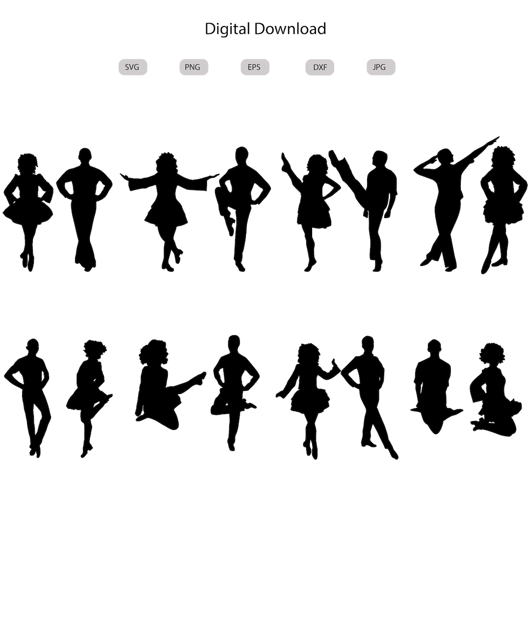 Irish Dancer Svg Irish Dancer Silhouette Irish Dancer Svg Bundle irish