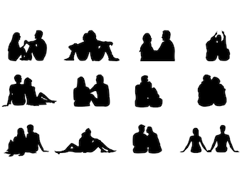 Couple Sitting Svg-Couple Sitting Silhouette-Couple Sitting svg bundle-Couple Sitting Cut File-Couple Sitting Clipart-svg-eps-dxf-png-jpg