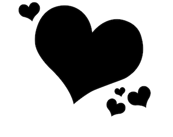 Heart Svg - Heart Silhouette - Heart svg bundle -Heart svg design- Heart Cut File - Heart Clipart - svg - eps - dxf - png - jpg