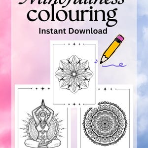 Mindfulness Coloring | Stress Relief Colouring | Colouring for Adults ...