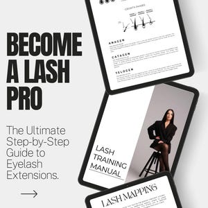 Canva Lash Training Manual Template | Fully editable, free version