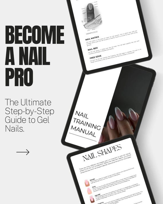 Canva Nail Training Manual Template | Fully Editable, Free Version