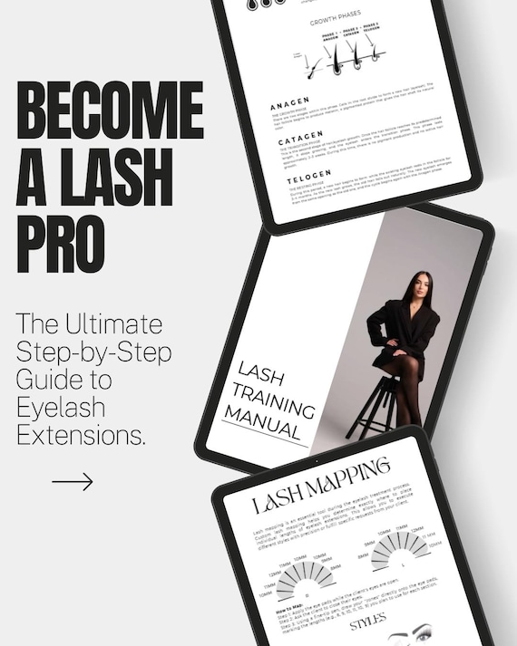 Canva Lash Training Manual Template | Fully Editable, Free Version