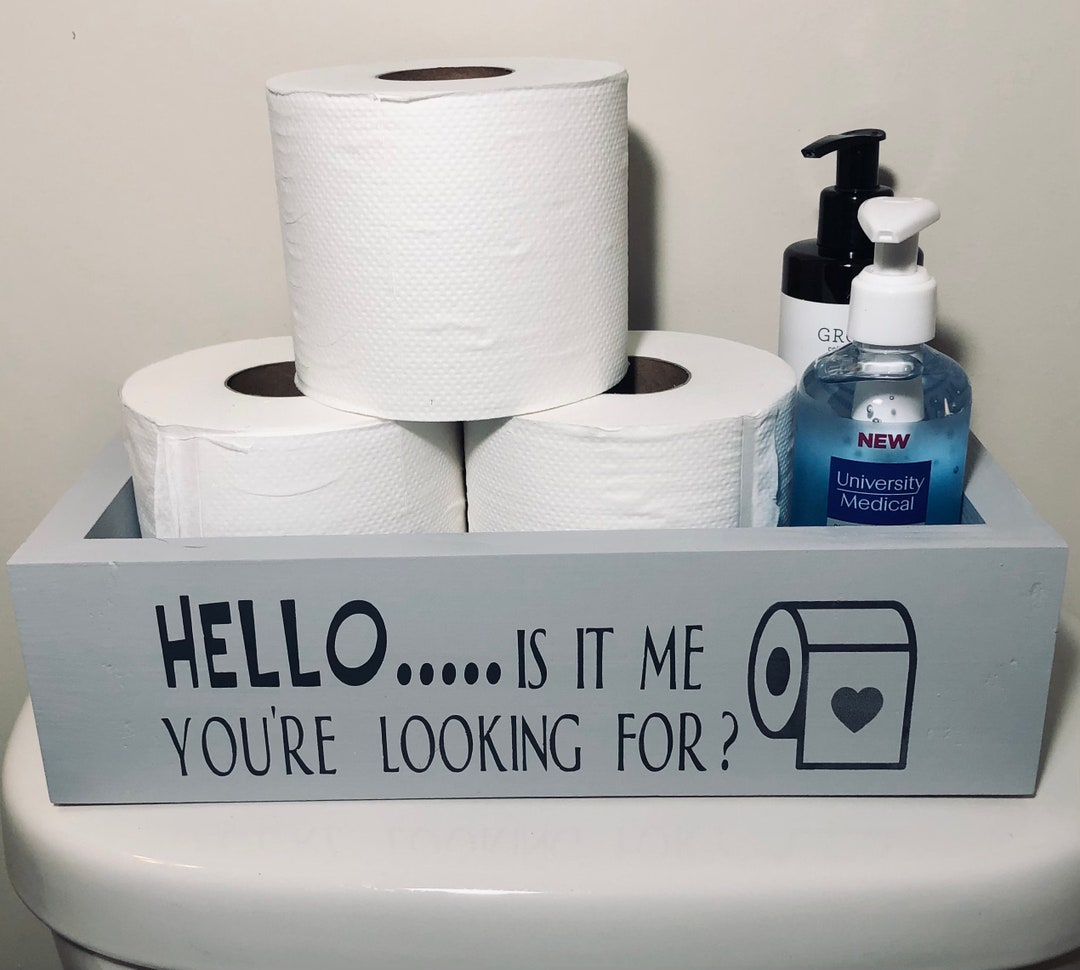 Fun Bathroom Decor Wood Toilet Tank Box Unique Bathroom Etsy