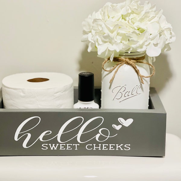 Hello Sweet Cheeks Toilet Box Etsy