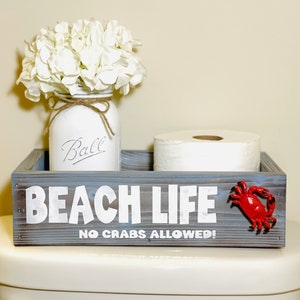Coastal Bathroom Decor, Fun TP Storage Box, Beach Bum Decor, Beach House Decor, Nautical Decor, Bathroom Storage, Toilet Paper Holder