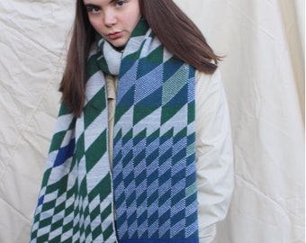 Handmade 'Cossack' Geometric Scarf