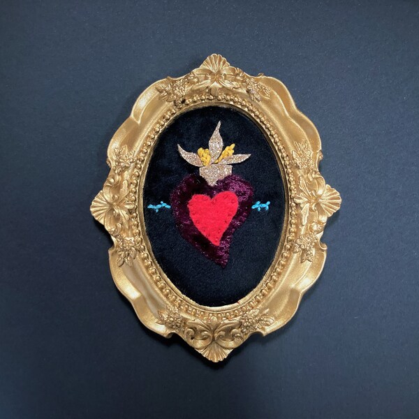 Sacred Heart Applique Etsy