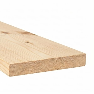 Puede incluir: Tabla de madera rectangular sin terminar, de color madera claro y natural. Se aprecia la veta y los anillos de crecimiento en el extremo. Aproximadamente 30 cm de ancho, ideal para proyectos de carpintería.