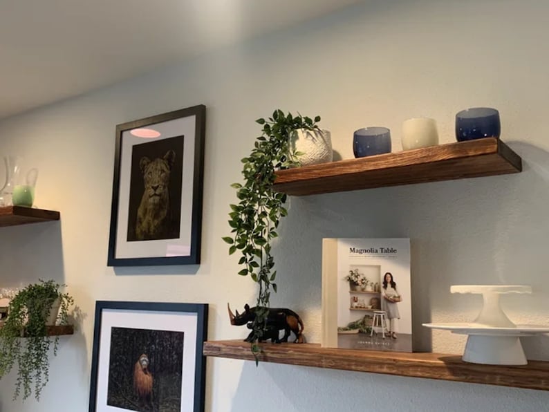 Floating Deep Shelf 30cm With Hidden Brackets Custom Size Etsy UK