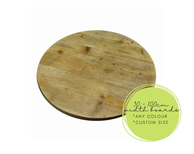 DIY, Round Dining Table Top, Solid Pine Table Top, Coffee Table Top, Dining Table Kitchen Center, Table Top Only