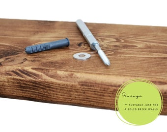 Floating Shelf Concealed 120 - 160mm, Hidden Fixing Screw Mounted Support for Shelves Mantels, for Solid Brick Masonry Wall