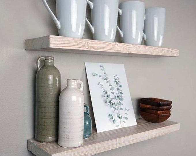 Floating Narrow Shelf 15cm with Hidden Brackets, for Plasterboard Walls