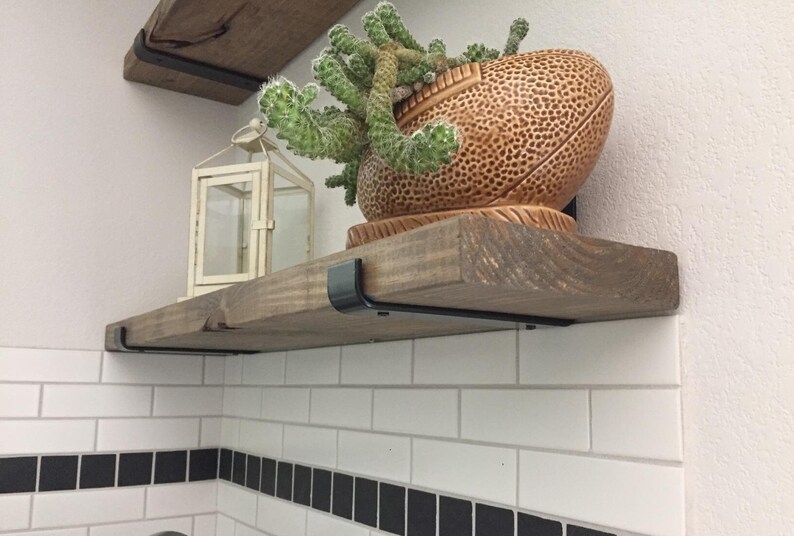 Narrow Shelf 15cm With J Lip Brackets Custom Size Reclaimed Etsy UK