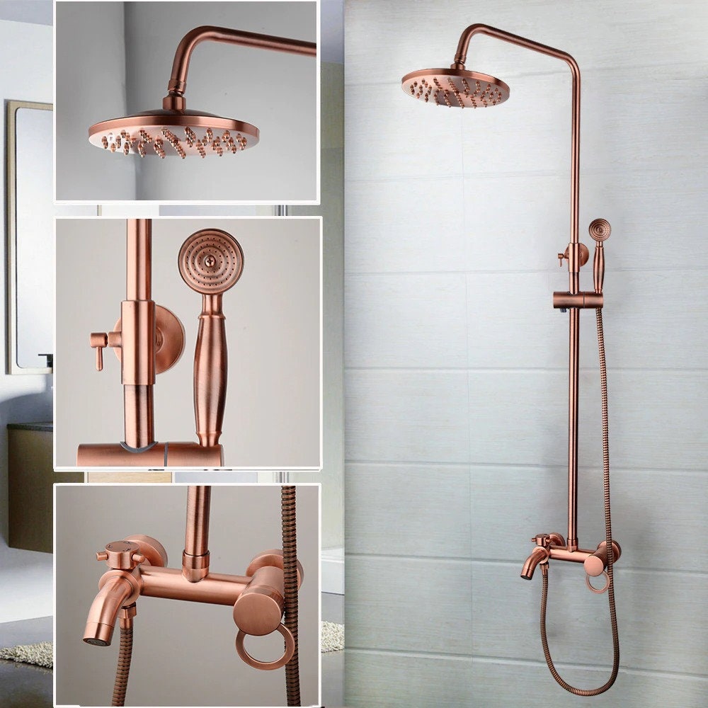 copper shower faucets
