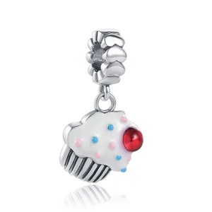 Happy birthday silver charms s925 compatible with pandora charm bracelet zdjęcie 6