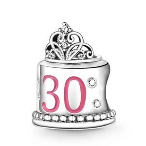 Happy birthday silver charms s925 compatible with pandora charm bracelet zdjęcie 10