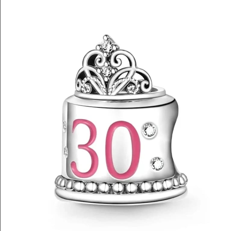 Happy birthday silver charms s925 compatible with pandora charm bracelet zdjęcie 10