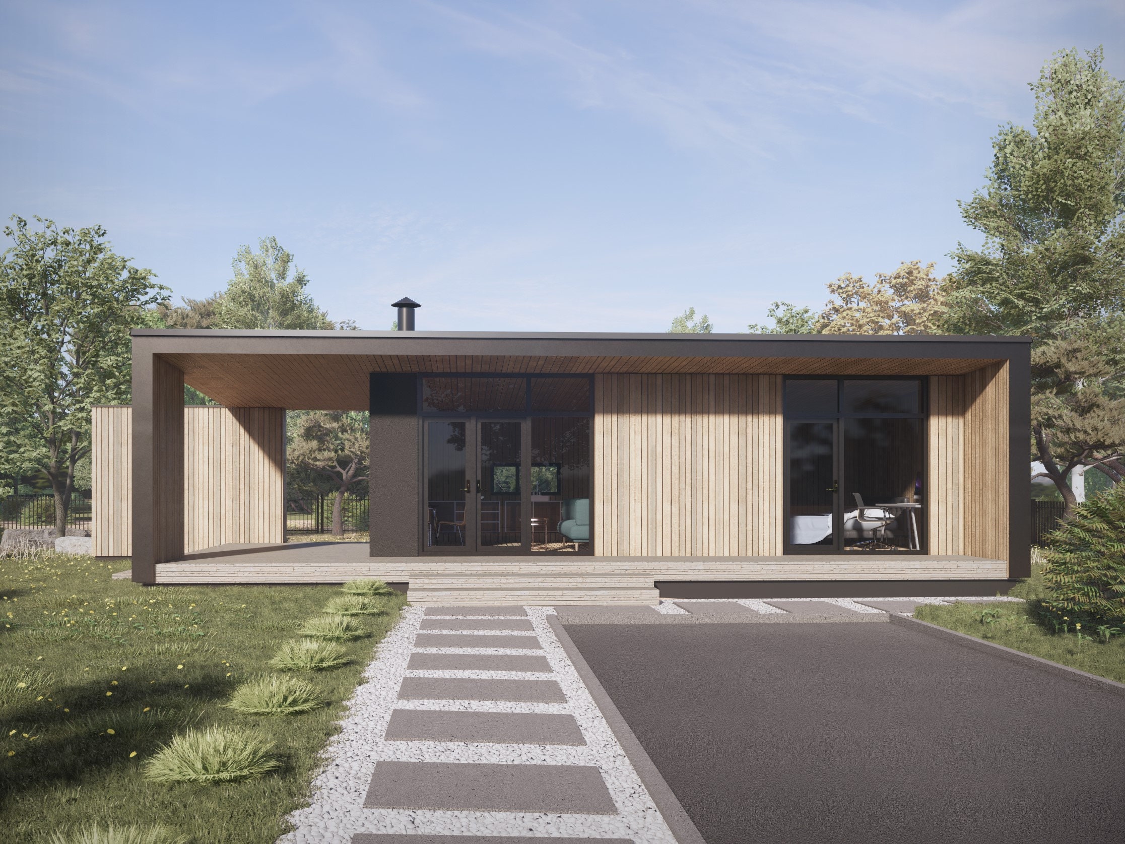 Modern Small House Plans 50x20 Tiny House Plans 1 Bedroom Etsy Australia