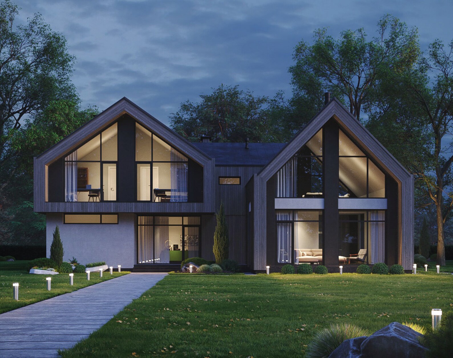 Modern Barn House Plans With Loft 60x60 2 Story Shed House Etsy UK Modern Barn House Plans With Loft 60x60 2 Story Shed House Etsy UK