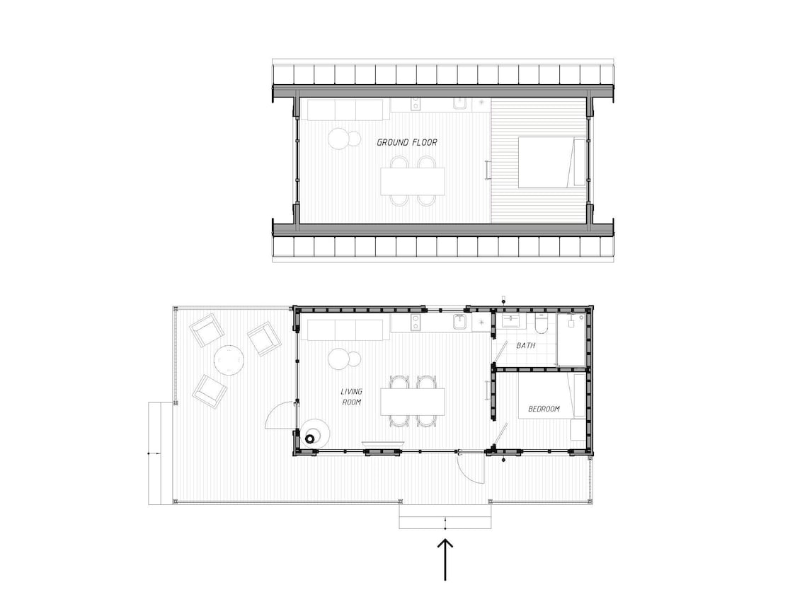 Granny House Plan Granny Flat Floor Plans 2 Bedroom House ADU Plans
