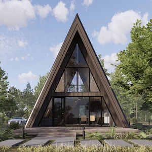 Modern A Frame Cabin With 3 Bedrooms With Loft, Guest A Frame House ...