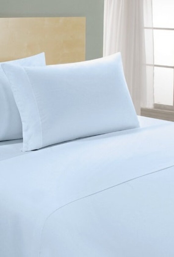 Feel Luxury Comfort 1000 Thread Count 100% Egyptian Cotton Solid Bed Sheet Set 