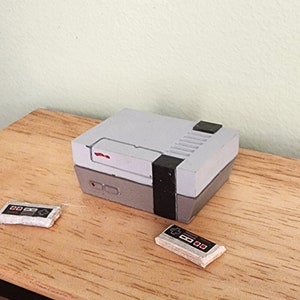 Miniature Nintendo NES console 1:12 scale