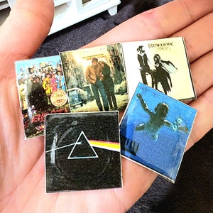 DIY Printable Vinyl Records 1/12 Scale for Dollhouse or Miniature Display