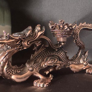 Beautiful Bronze Dragon Sphere Holder, Display, Stand, Dragon, Unique, sphere, gift, crystal,