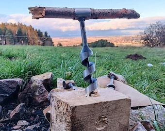 Scotch eye auger | Outdoor Bushcraft Camping Hand Drill | Hand drill for wood | Woodworking Tool | Gift for men