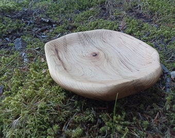 Hand Carved bowl | Unique Wooden bowl | Hickory bowl | Handmade wooden bowl | Rustic bowl | Birthday gift