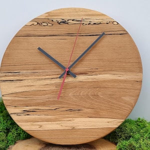 Unique Wooden Wall Clock | Wood Beech Clock | Decorative Clock | Wall Hangings | Wall Wooden Clock | Modern Clock| Solid wood clock
