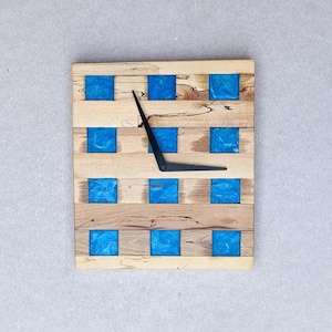 Unique Wooden Wall Clock | Epoxy Wood Clock | Decorative Clock | Wall Hangings | Wall Wooden Clock | Modern Epoxy Clock| Solid wood clock