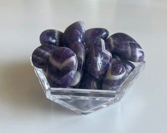 Dream Amethyst tumble , Chevron Amethyst tumble