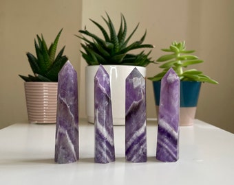 Dream Amethyst Turm, Chevron Amethyst Turm *Sie wählen* | Kristall Wohnkultur
